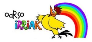 OarsoIrriak logoa erdian