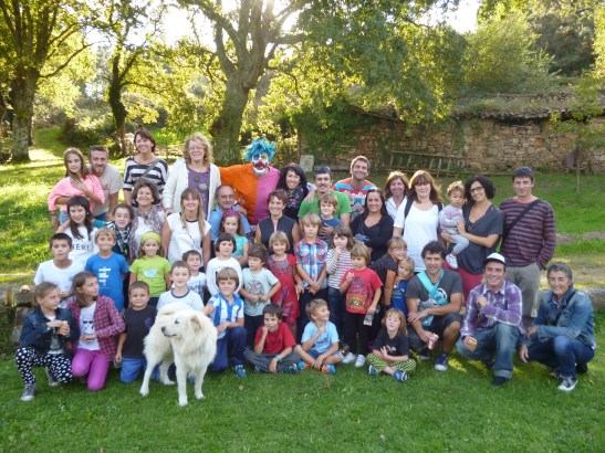 Kantuak grabatzera joandako taldea